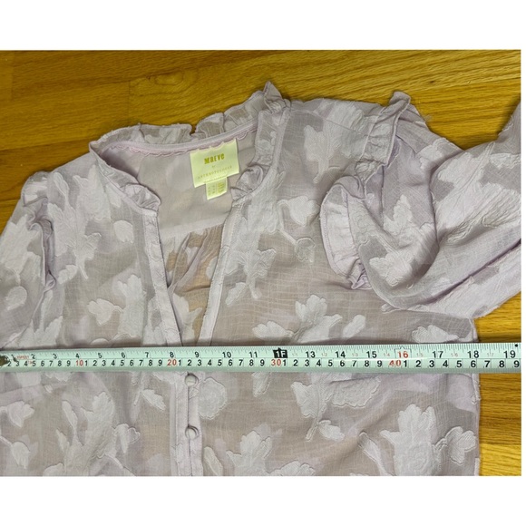 Anthropologie Maeve Mallory Lavender Blouse - Picture 6 of 7